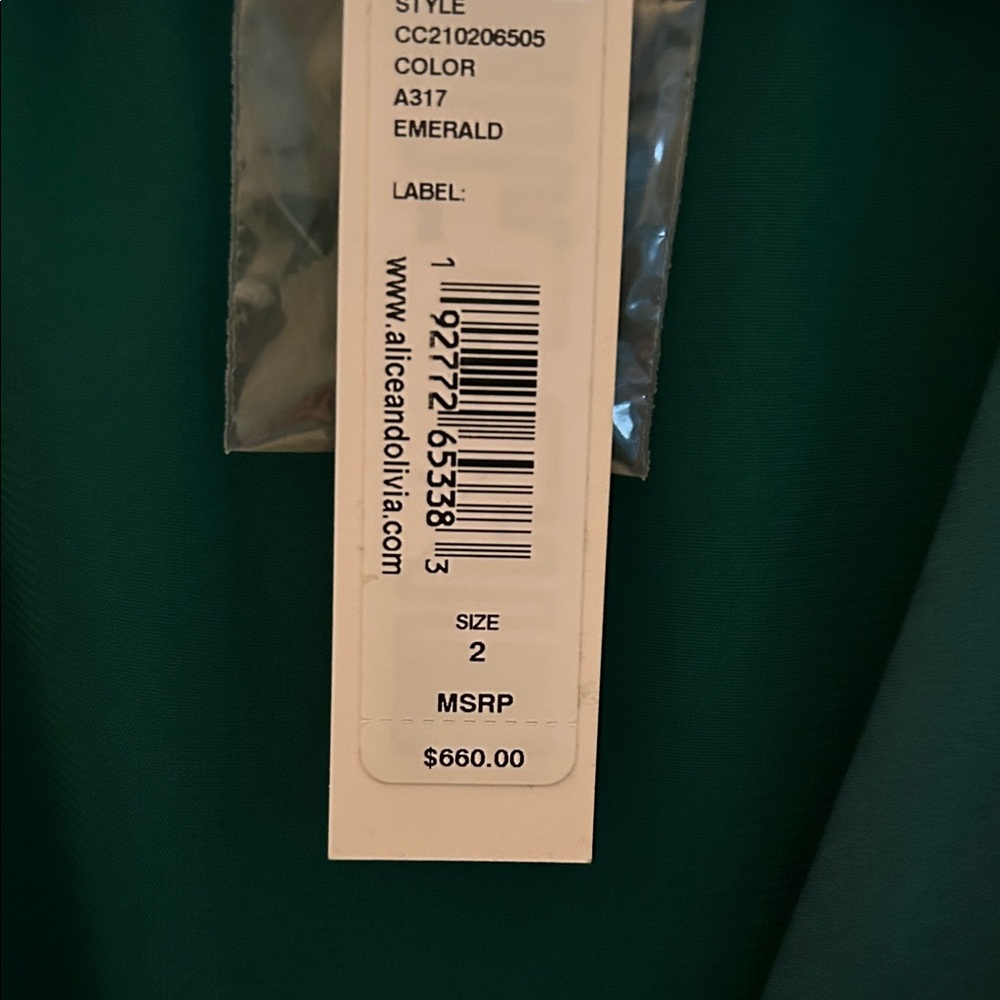 Alice + Olivia Teal Dress silk